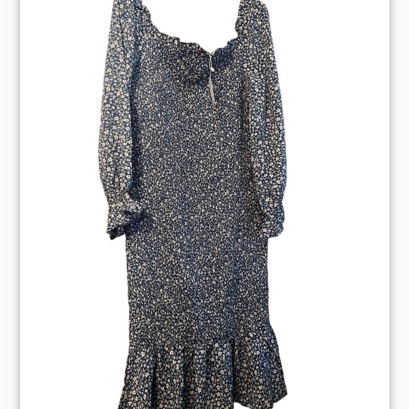 PRETTYGARDEN Summer Floral Sz XXL  Ruffle Hem Bodycon Mermaid Cocktail - Picture 4 of 10